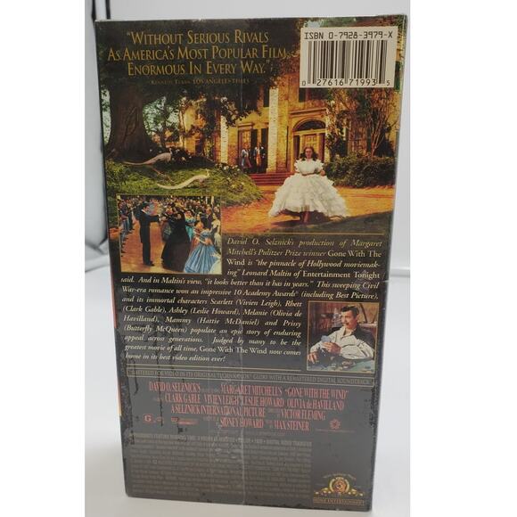 Gone With the Wind (VHS) 2-Tape Set Factory Sealed Original Mgm Watermark - Picture 3 of 5